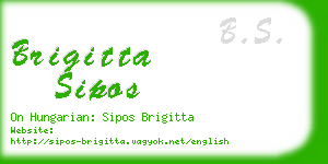 brigitta sipos business card